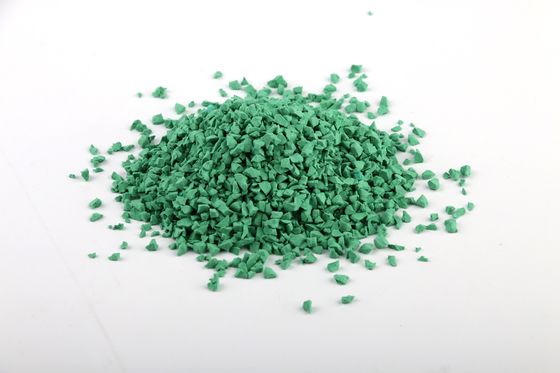 Yeşil yapay çim doldurma EPDM Kauçuk Granüller Korozyona Karşı Şok Dayanıklı