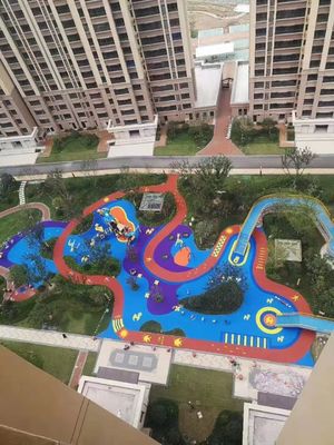 Topluluk / Konut Bölgesi / Park İçin Renkli UV Dirençli Kauçuk Altyapı