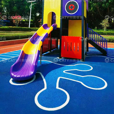 Popüler Renkli UV-Dayanıklı EPDM Kauçuk Granülleri Koşu Pisti Oyun Alanları Konut Alanı & Fitness Yolları