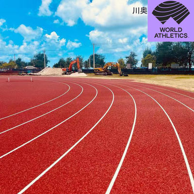 IAAF, profesyonel ve rekreasyonel kullanım için koşu pistleri için onaylanmış şok emici EPDM kauçuk zeminleri