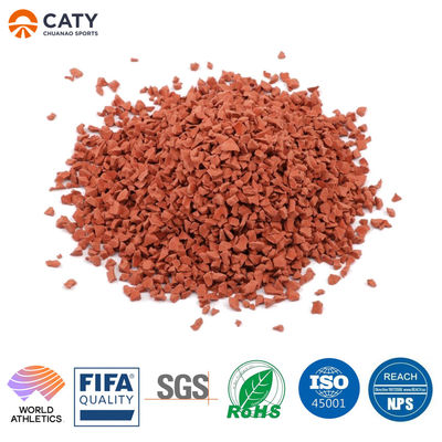 IAAF UV-Dayanıklı Kauçuk Atletik Pisti Spor Alanları Stadyumları Merkezleri SBR EPDM Crumb Kauçuk Granules Malzemeleri