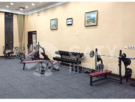 Spor CrossFit Spor Salonu Yer Yatakları Kare Fitness Kauçuk Kelepçesi