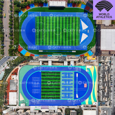 EPDM Kauçuk Atletizm Yolu Atletizm Yolu Kuruluşu Anti UV Kauçuk Mulch Çipleri