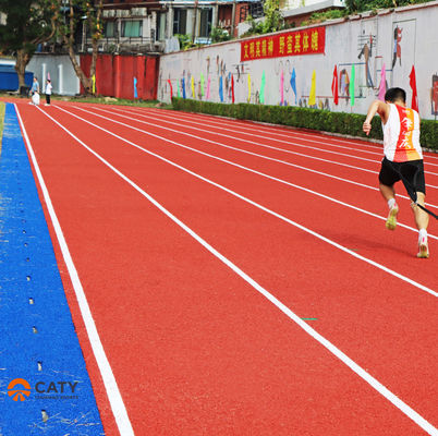 EcoSpray EPDM Kauçuk Koşu Yolu Kurulumları Kauçuk Track And Field için SBR Kauçuk Kırıntı Alt Yeri