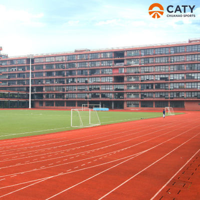 EPDM yüzeyi sentetik koşu track malzemesi olarak kullanılan alevlere dayanıklı spor koşu pistleri EPDM kauçuk granülleri