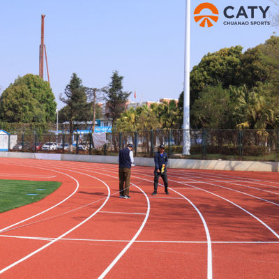 Açık Hava Sporları Düşük bakımlı EPDM Kauçuk Koşu Yolu Koşu Kırmızı EPDM Granüller