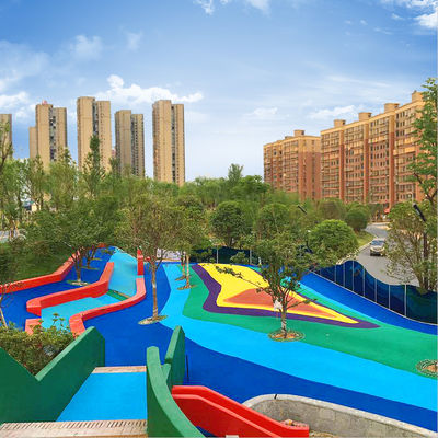 SGS Sertifikalı Zehirli Olmayan Oyun Alanı Güvenlik Zemini EPDM Spor Zemini Renkli EPDM Granül Zemini