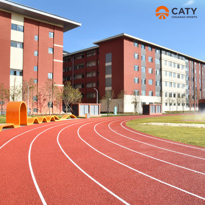 Atletizm Koşu Yolu EPDM Kauçuk Atletizm Zeminleri Track & Field için Hızlı Kurulum