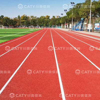 Çeşitli spor yüzeyleri için geri dönüştürülmüş kauçuk yarı prefabrik koşu pist sandviç sistemi