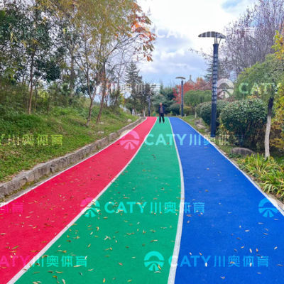 Dışarıdaki Anti-UV Koşu Yolu Malzemesi EPDM Granule & PU Binder for School College Playground