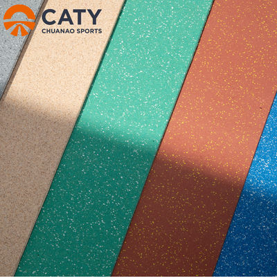 % 70'lik EPDM ve % 30'luk SBR Granülleri ile ticari zeminler için 10 mm kalınlığında kauçuk rulonun çevre dostu