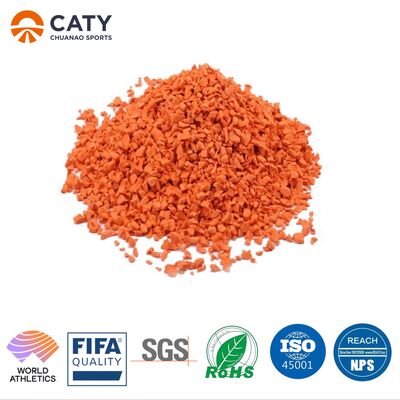 Anti-UV Atletizm Koşu Yolu Oyun Alanı Malzemeleri Giyim Direncili EPDM Kauçuk Granülleri