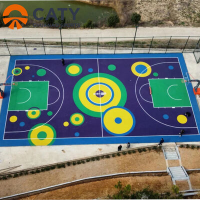 Okul ve topluluk oyun alanlarında güvenliği arttırmak ve yaralanmaları azaltmak için tasarlanan çevre dostu oyun alanı kauçuk zemini