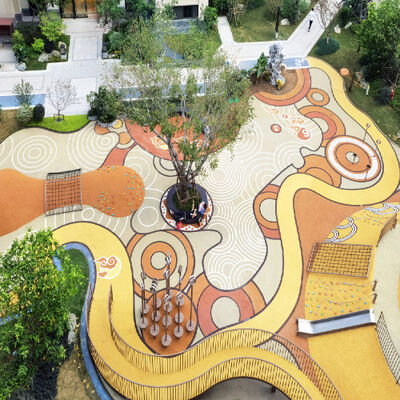 Yüksek Yoğunluklu EPDM Zemin Kaplama Yapıştırıcısı Çocuk Oyun Alanı Rekreasyonel Oyun Parkı Yarış Pisti