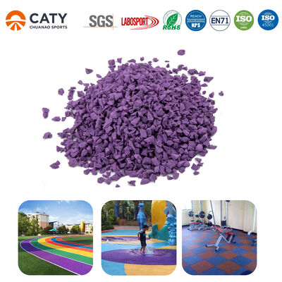 Fitness yolları ve çocuk oyun alanları için temel katman olarak esnek ve dayanıklı çevre dostu EPDM granülleri