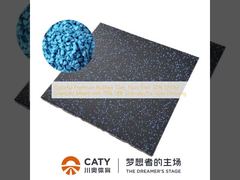 Renkli Premium Kauçuk Taşları, Zehirli Olmayan %30 EPDM Granülleri Spor Salonu Zeminleri için %70 SBR Granülleriyle Karıştırılmış